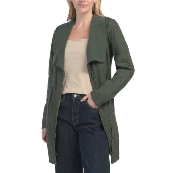XCVI Moss Green Maimon Quilted Jacket - Picture 1 of 2